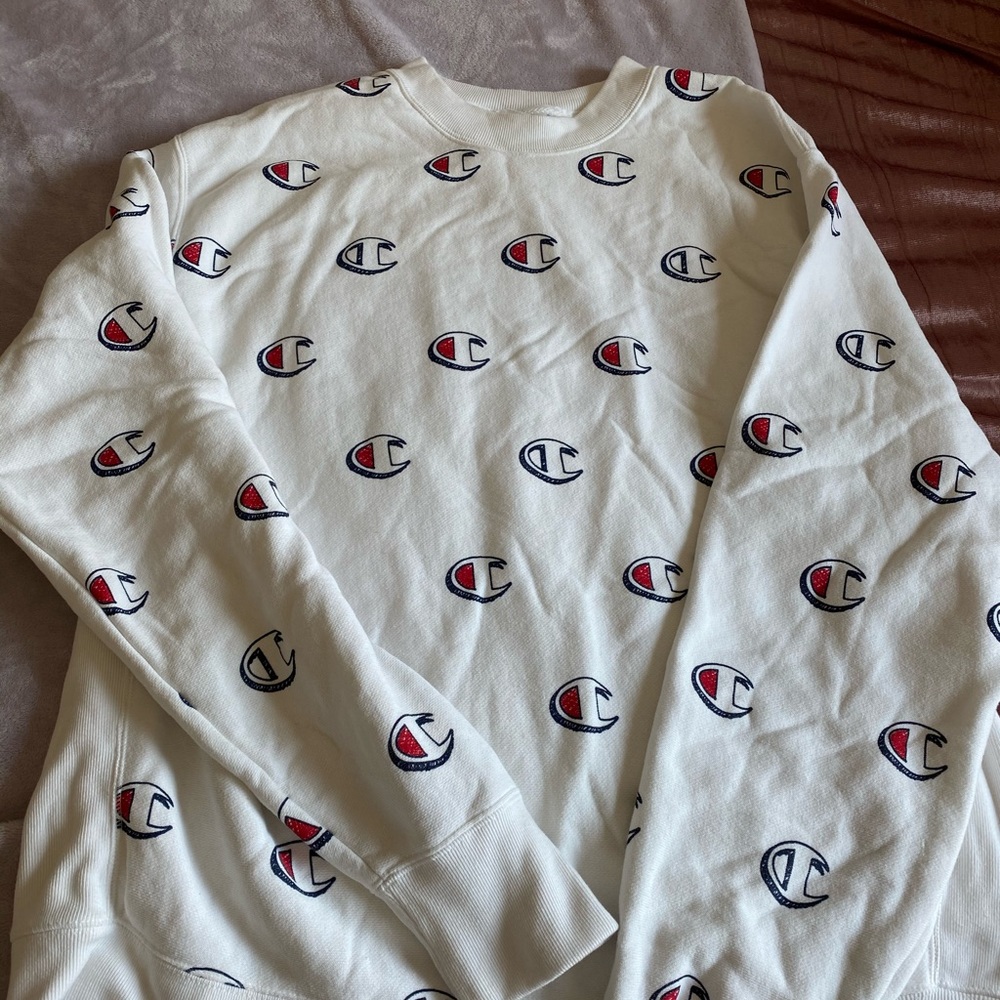 Oversized Champion Crewneck Sweater!